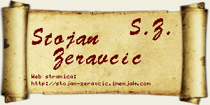 Stojan Žeravčić vizit kartica